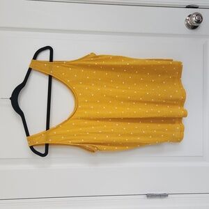 Old Navy Yellow Dot Tank Top